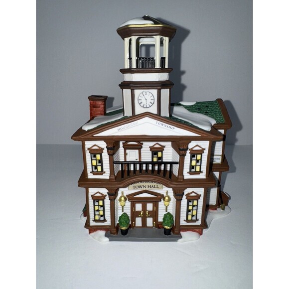 Department 56 Other - Dept 56 New England Village  "Woodbridge Townhall" Christmas Village 56.56670